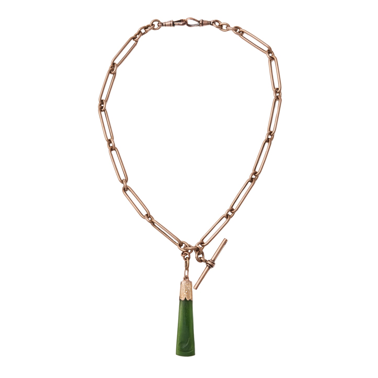 Colonial Kiwi Greenstone Pendant Necklace